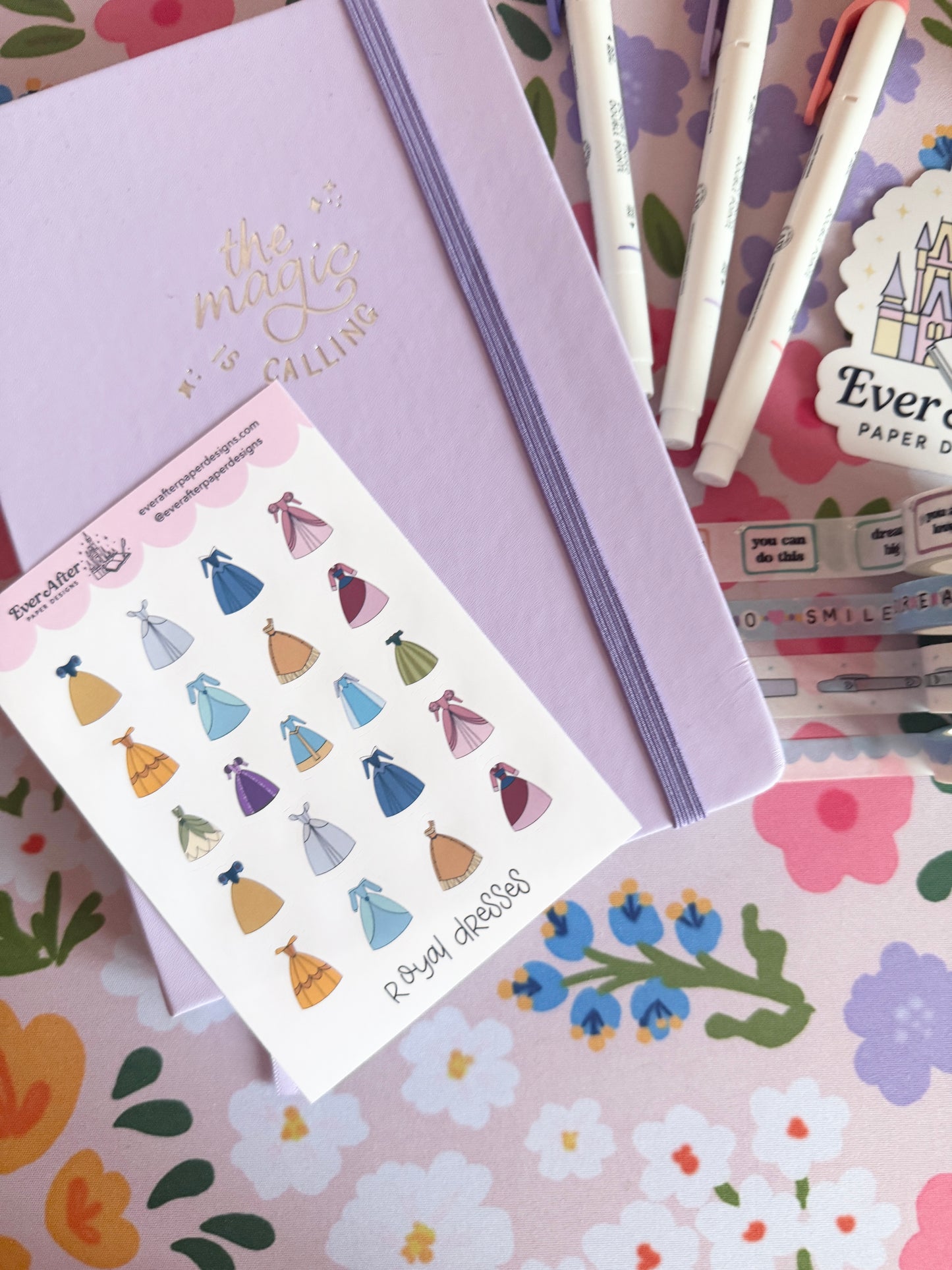 Royal Dresses Sticker Sheet