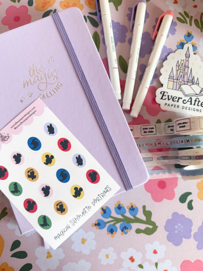 Magical Silhouette Portraits Sticker Sheet