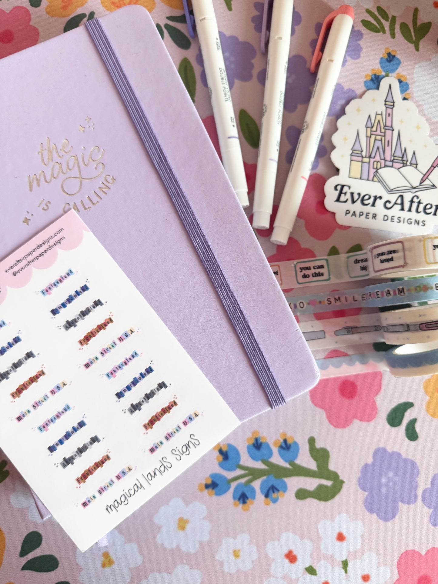 Magical Lands Signs Sticker Sheet