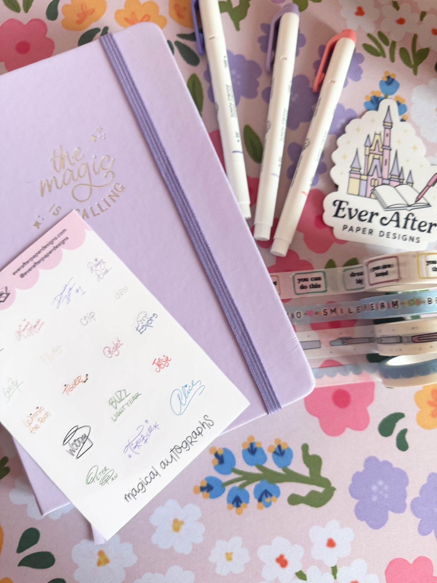 Magical Autographs Sticker Sheet