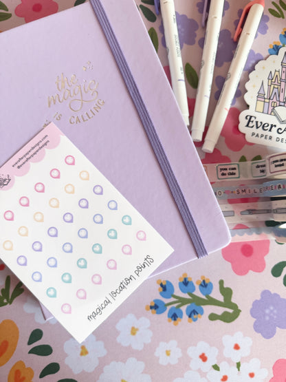 Magical Location Points Sticker Sheet