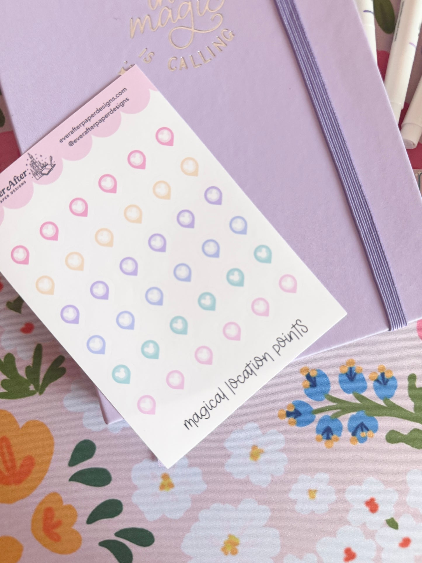 Magical Location Points Sticker Sheet