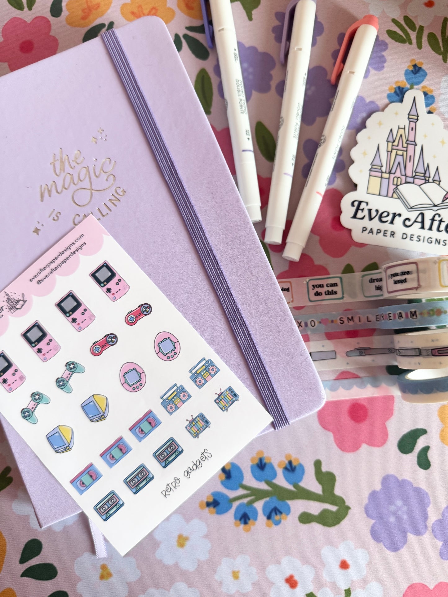 Retro Gadgets Sticker Sheet