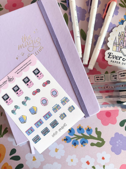 Retro Gadgets Sticker Sheet