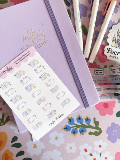 Magic Loading Sticker Sheet