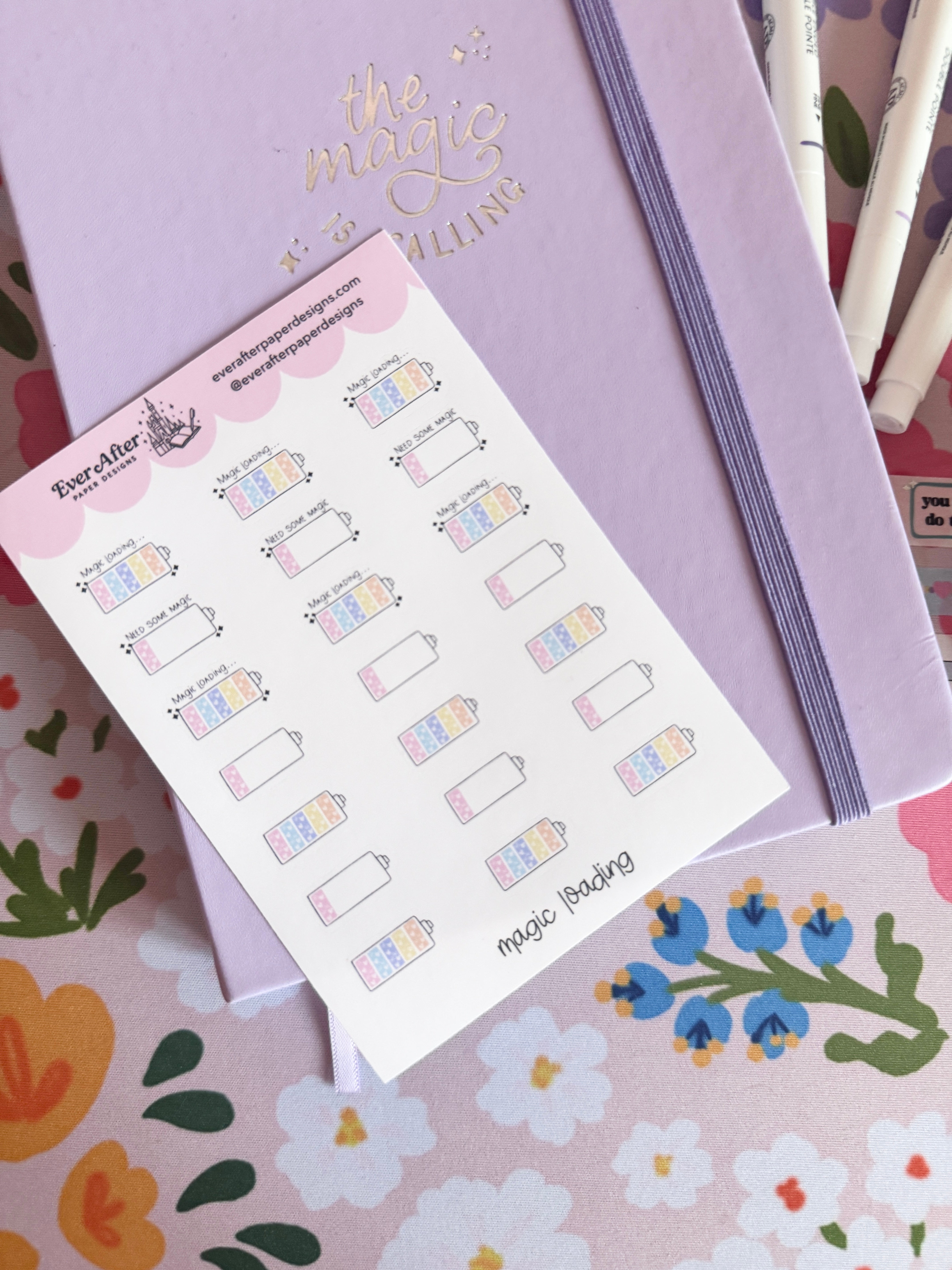 Magic Loading Sticker Sheet – Ever After Paper Designs