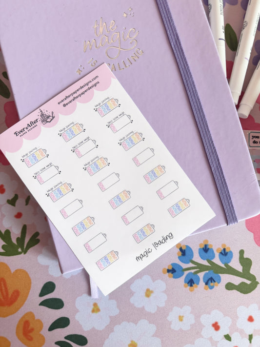 Magic Loading Sticker Sheet