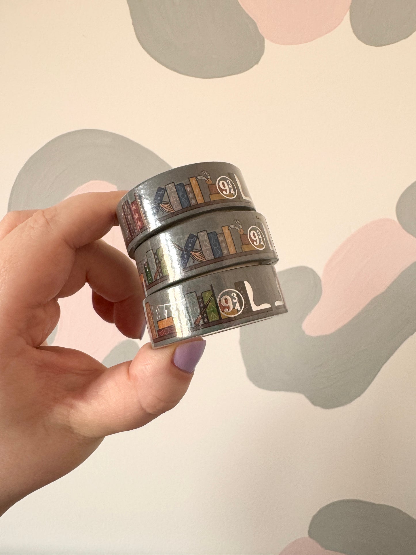15mm Wizard Magic Silver Foiled Washi Tape