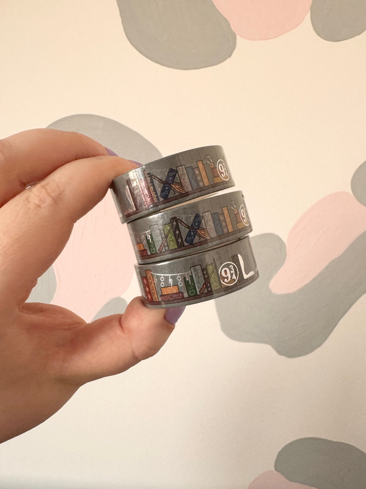 15mm Wizard Magic Silver Foiled Washi Tape