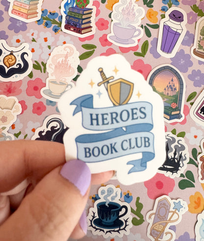 Princess Heroes Book Club Clear Sticker