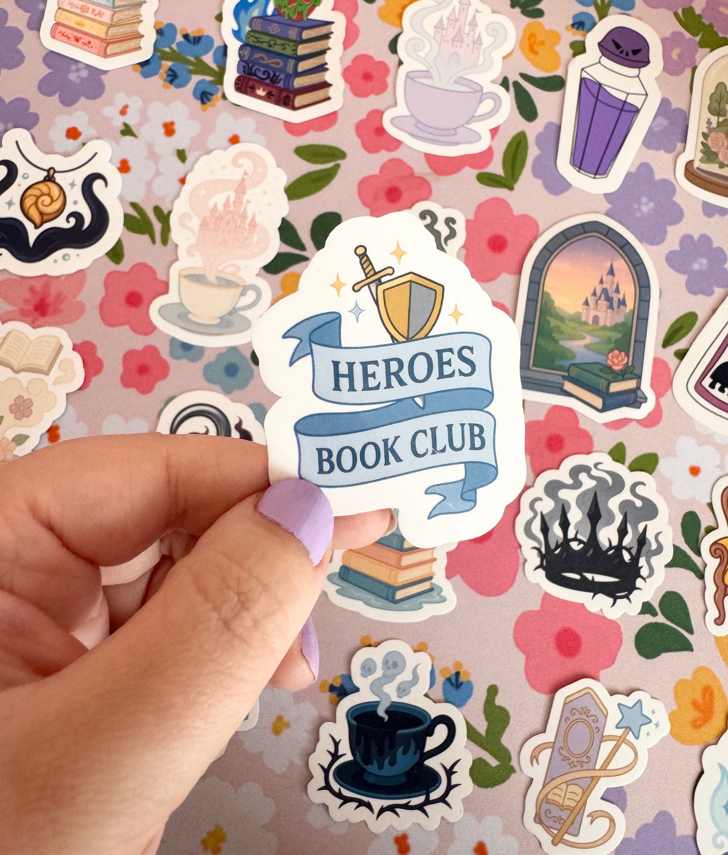 Princess Heroes Book Club Clear Sticker