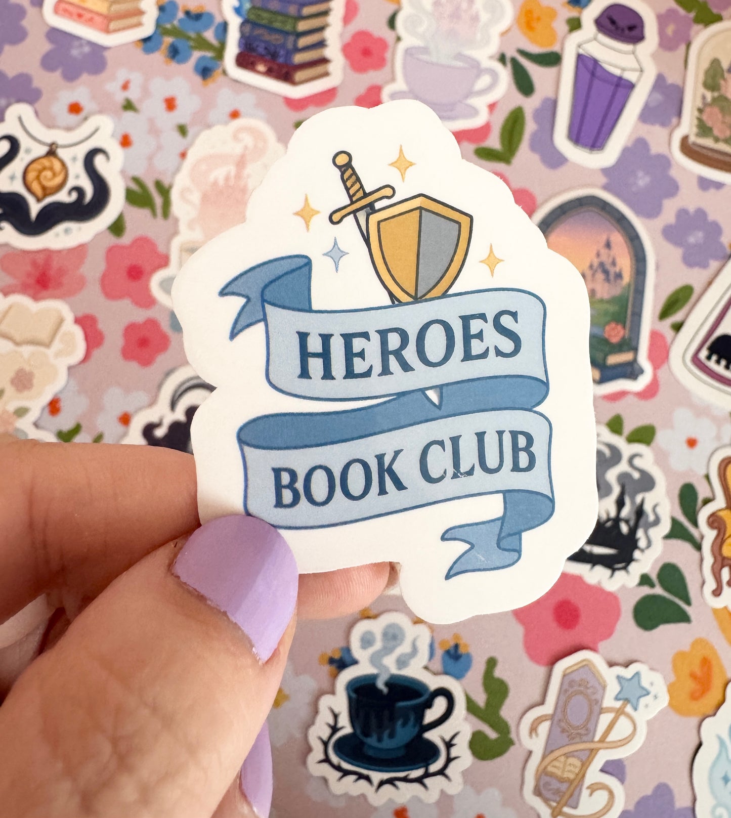 Princess Heroes Book Club Clear Sticker