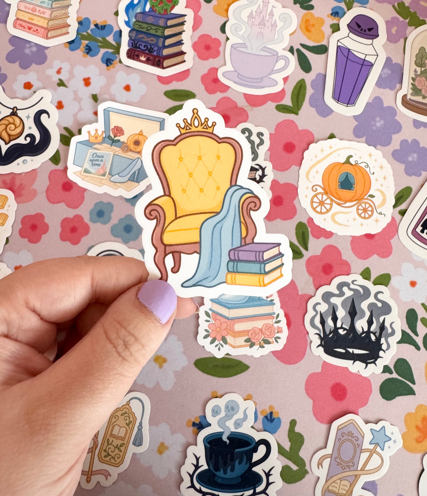 Princess Cosy Throne Clear Sticker