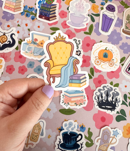 Princess Cosy Throne Clear Sticker
