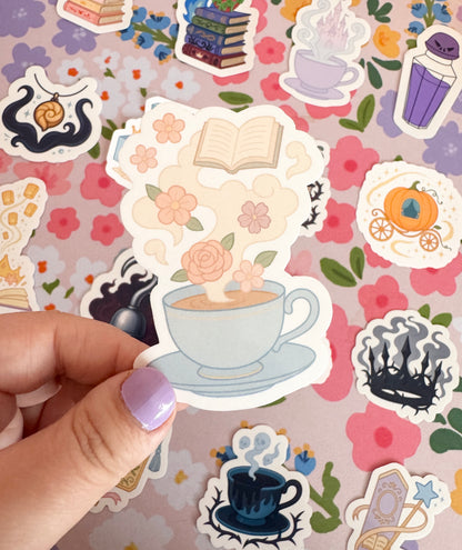 Princess Mug of Dreamy Books Clear Sticker