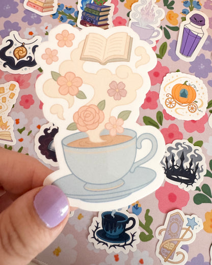 Princess Mug of Dreamy Books Clear Sticker