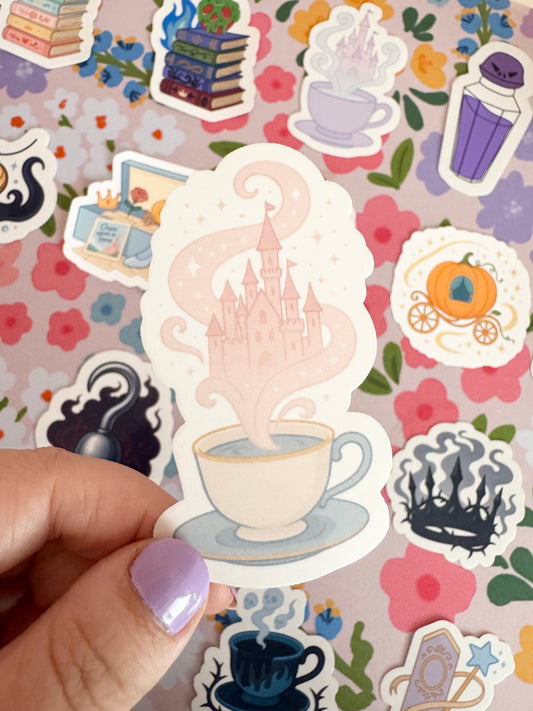 Princess Mug with Castle Clear Sticker
