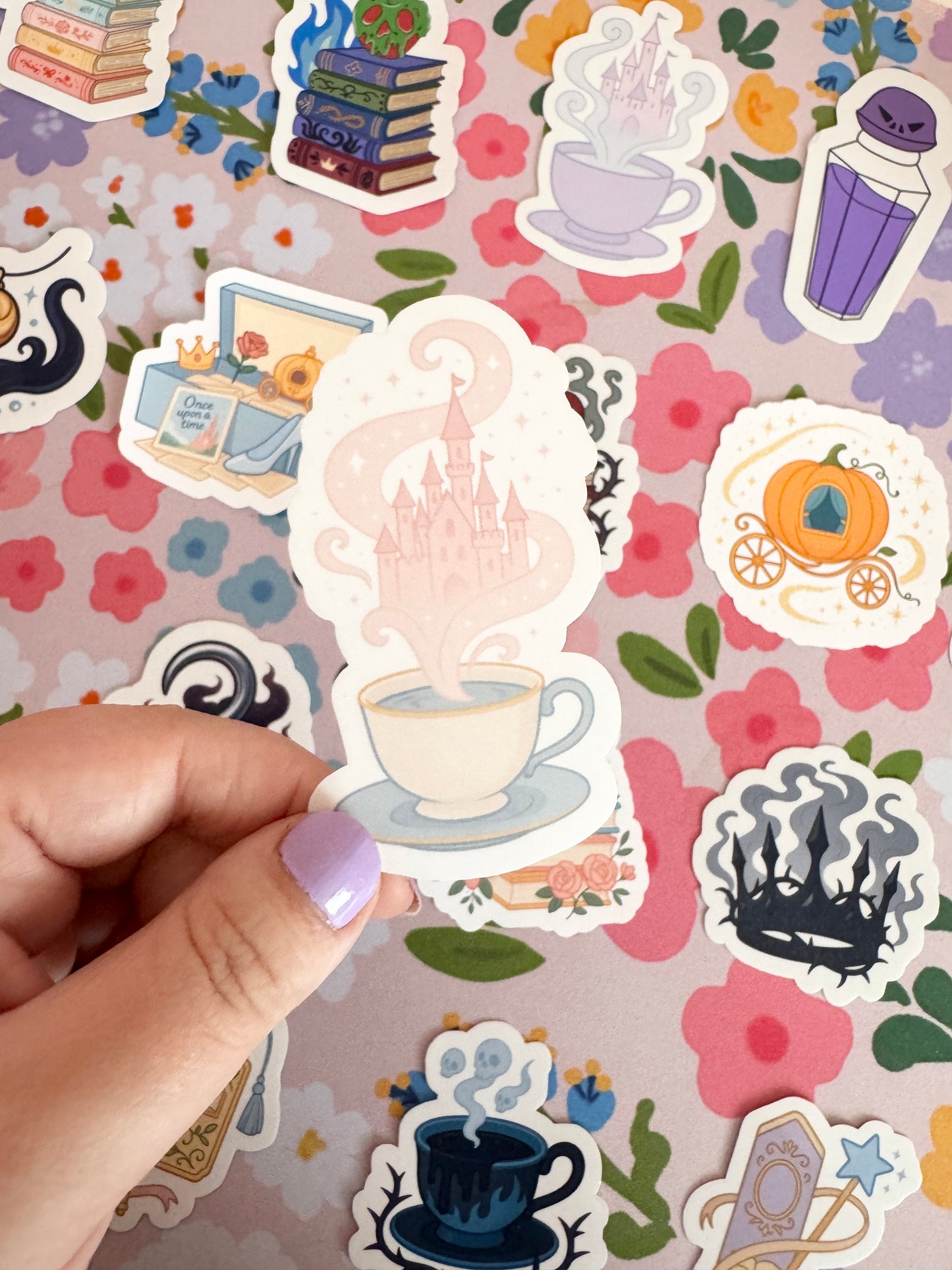 Princess Mug with Castle Clear Sticker