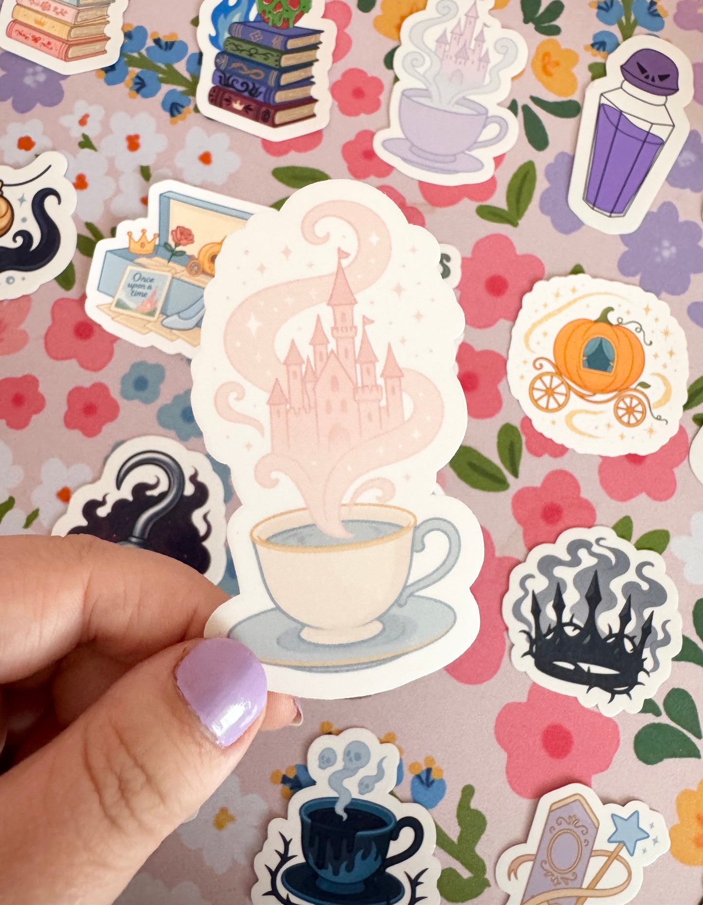 Princess Mug with Castle Clear Sticker