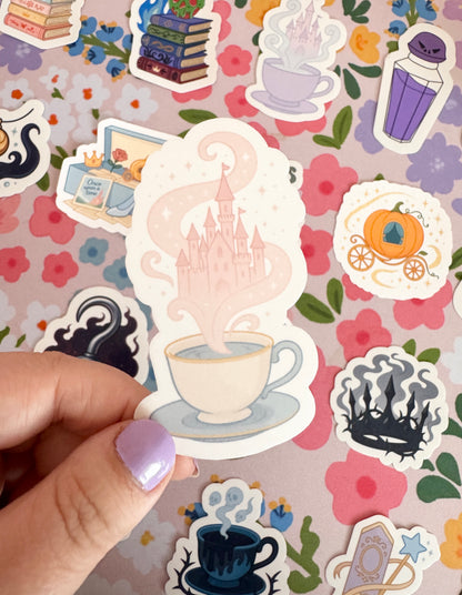 Princess Mug with Castle Clear Sticker