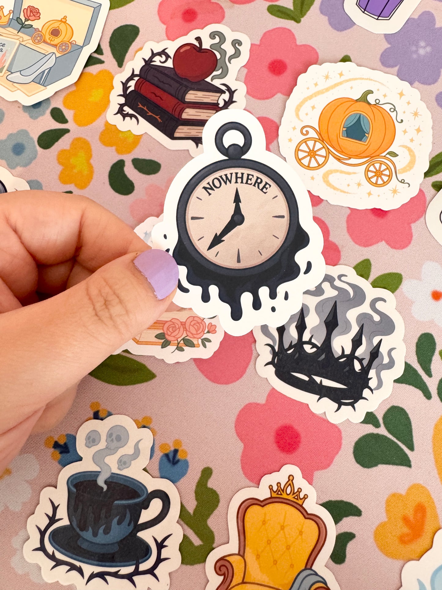 Villains Going Nowhere Clock Clear Sticker