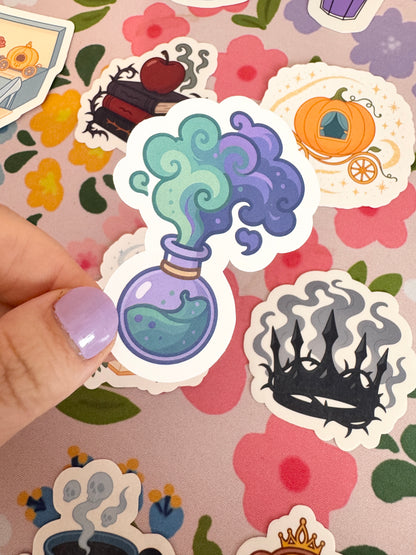 Villains Exploding Potion Clear Sticker