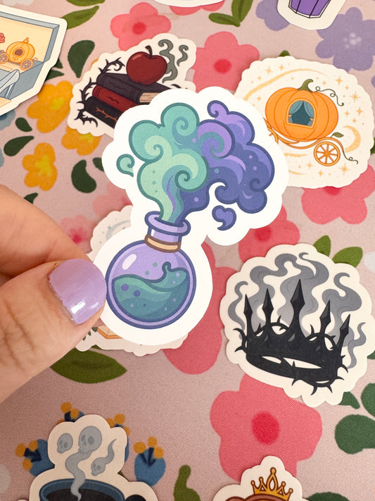 Villains Exploding Potion Clear Sticker