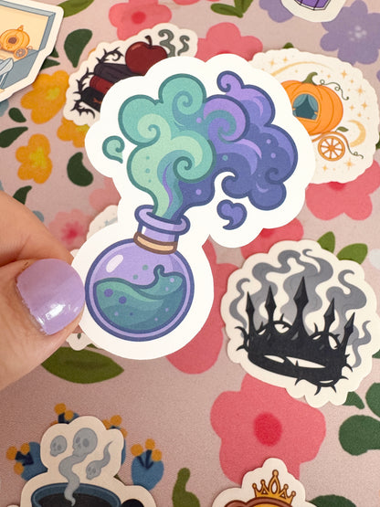Villains Exploding Potion Clear Sticker