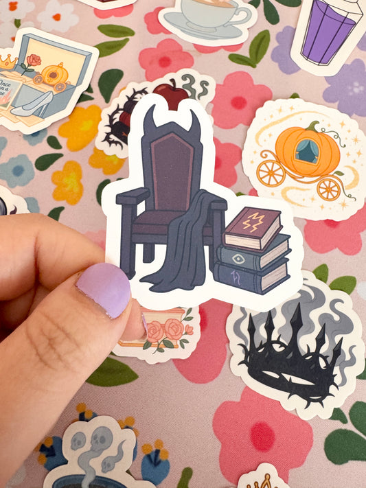 Villains Throne Clear Sticker