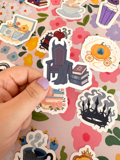 Villains Throne Clear Sticker