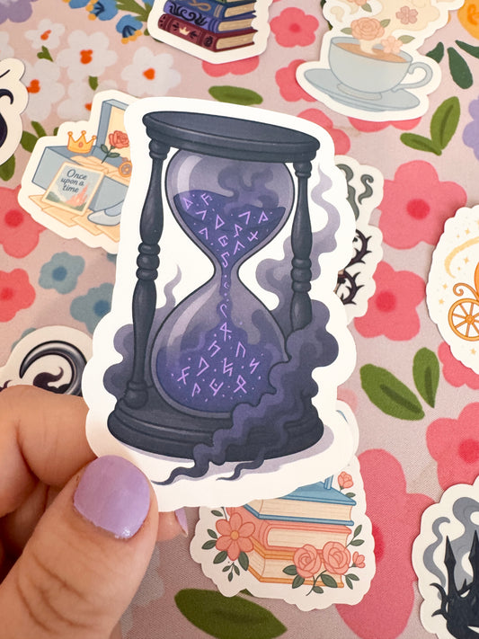 Villains Hourglass Clear Sticker
