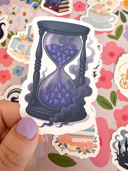 Villains Hourglass Clear Sticker