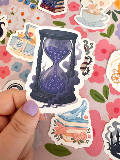 Villains Hourglass Clear Sticker