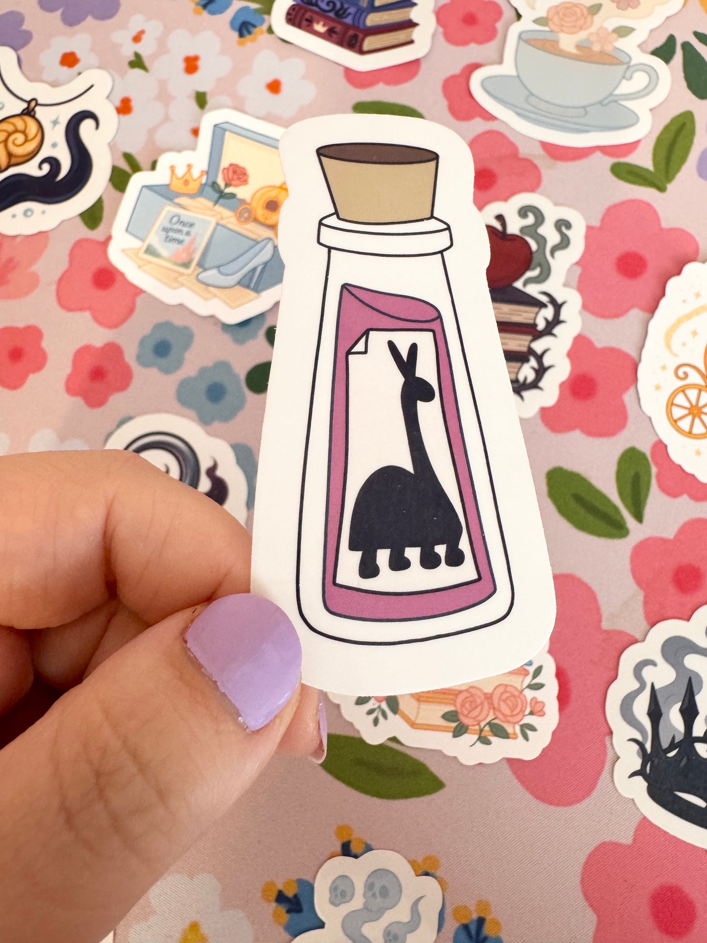 Villains Llama Potion Clear Sticker