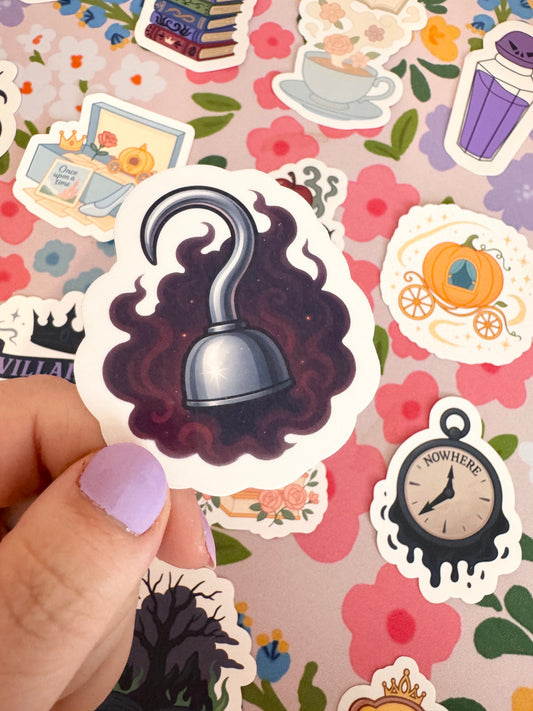 Villains Hook Clear Sticker