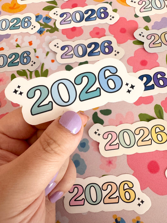 2026 Mint Haze Solid Holographic Sticker