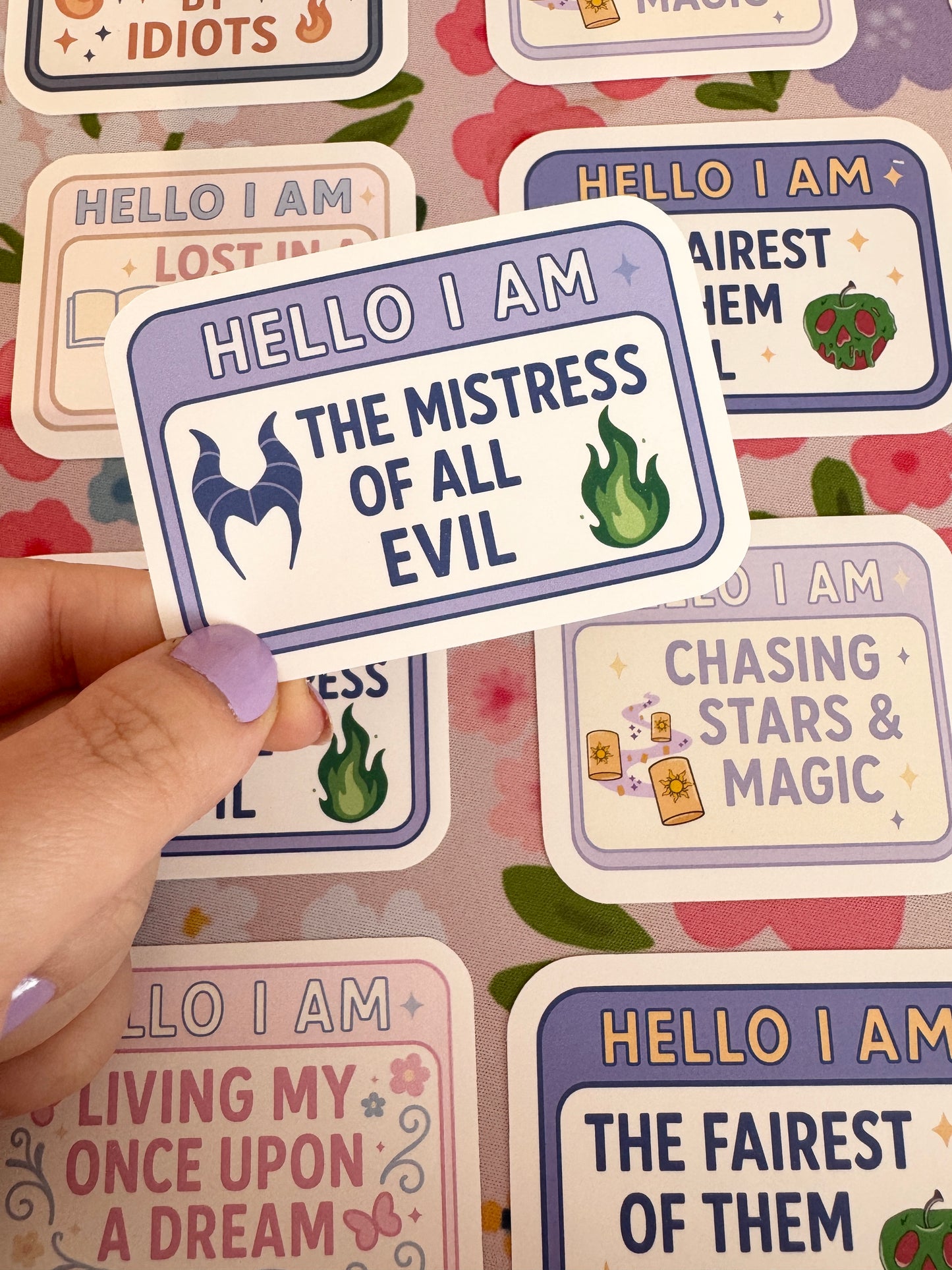 Hello I Am The Mistress of all Evil Vinyl Sticker