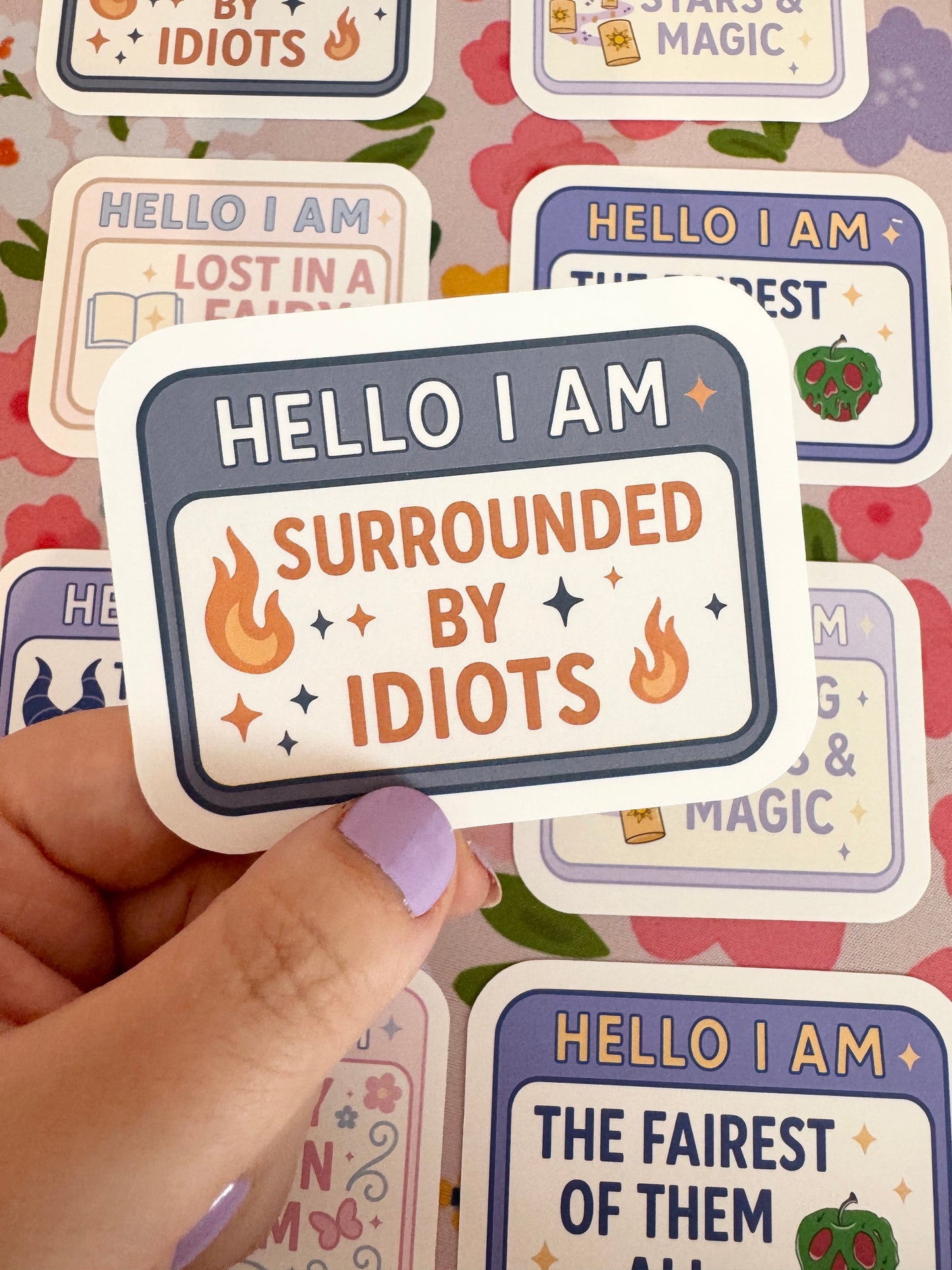Hello I Am Surrounded By Idiots Vinyl Sticker
