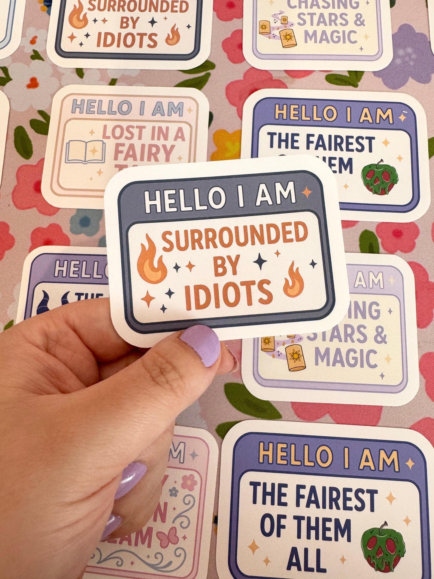 Hello I Am Surrounded By Idiots Vinyl Sticker