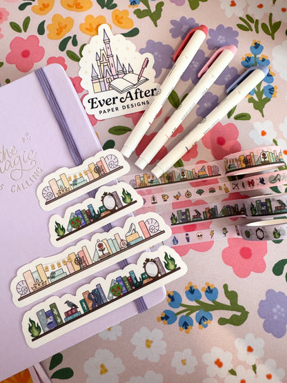 Princess & Villains Bookshelves Clear Sticker Set