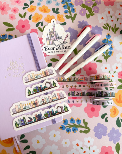 Princess & Villains Bookshelves Clear Sticker Set