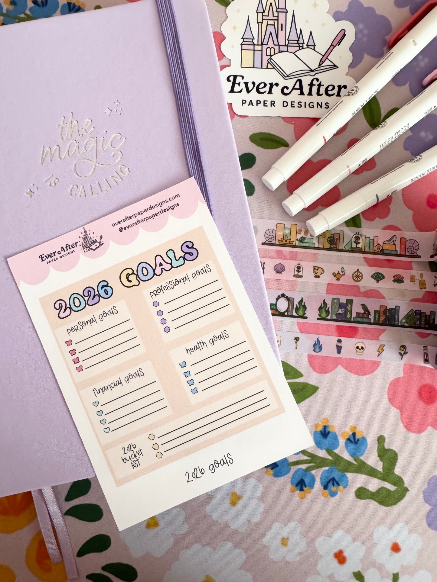 2026 Goals Sticker Sheet