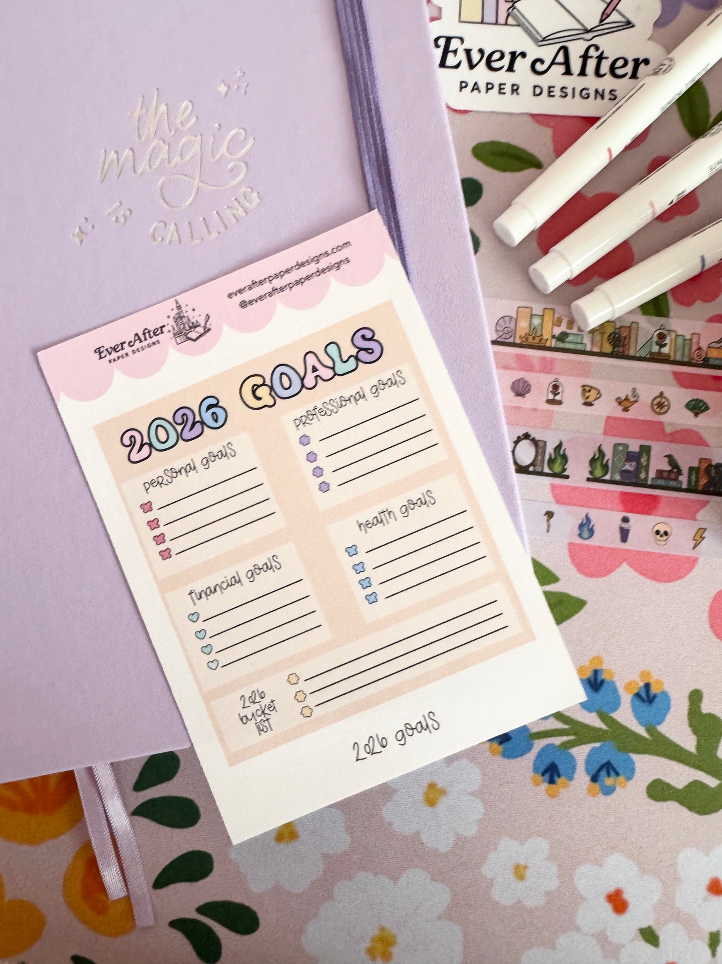 2026 Goals Sticker Sheet