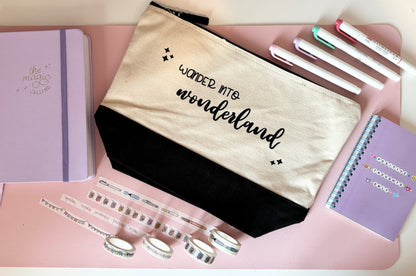 "Wander into Wonderland" Pouch