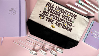 No Negative Vibes Pouch