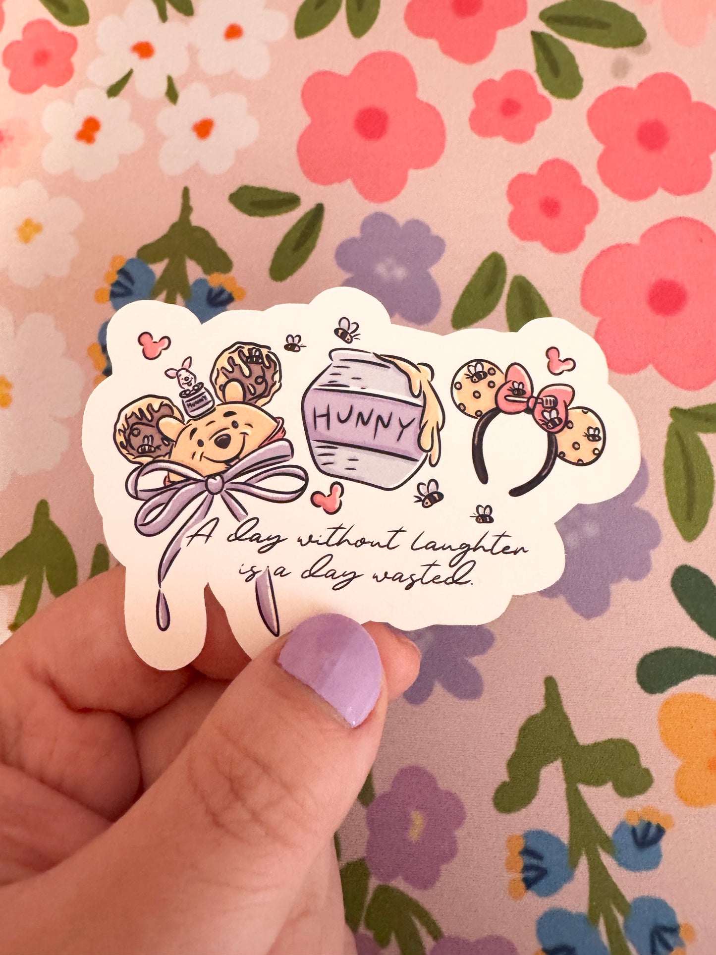 Day Without Laughter Acre Wood Vinyl Sticker