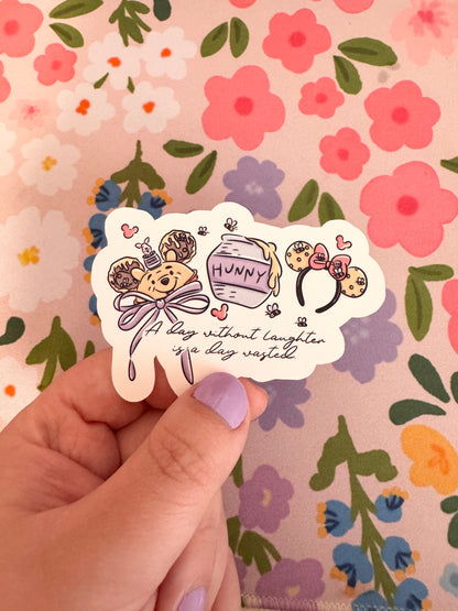 Day Without Laughter Acre Wood Vinyl Sticker