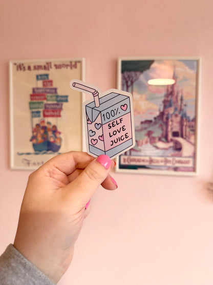 Self Love Juice Holographic Sticker