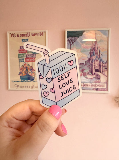 Self Love Juice Holographic Sticker