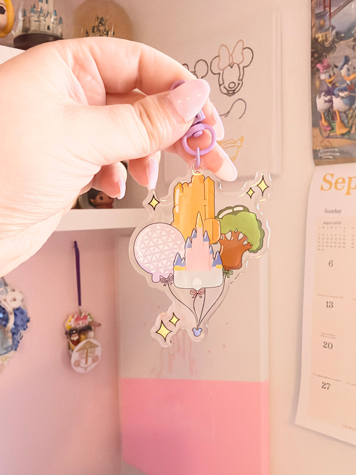 Magical World Balloon Acrylic Keychain